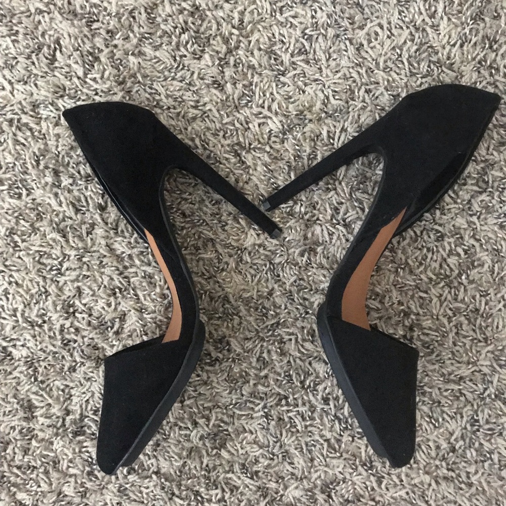 Nasty Gal Ave D’Orsay Faux Suede Pumps